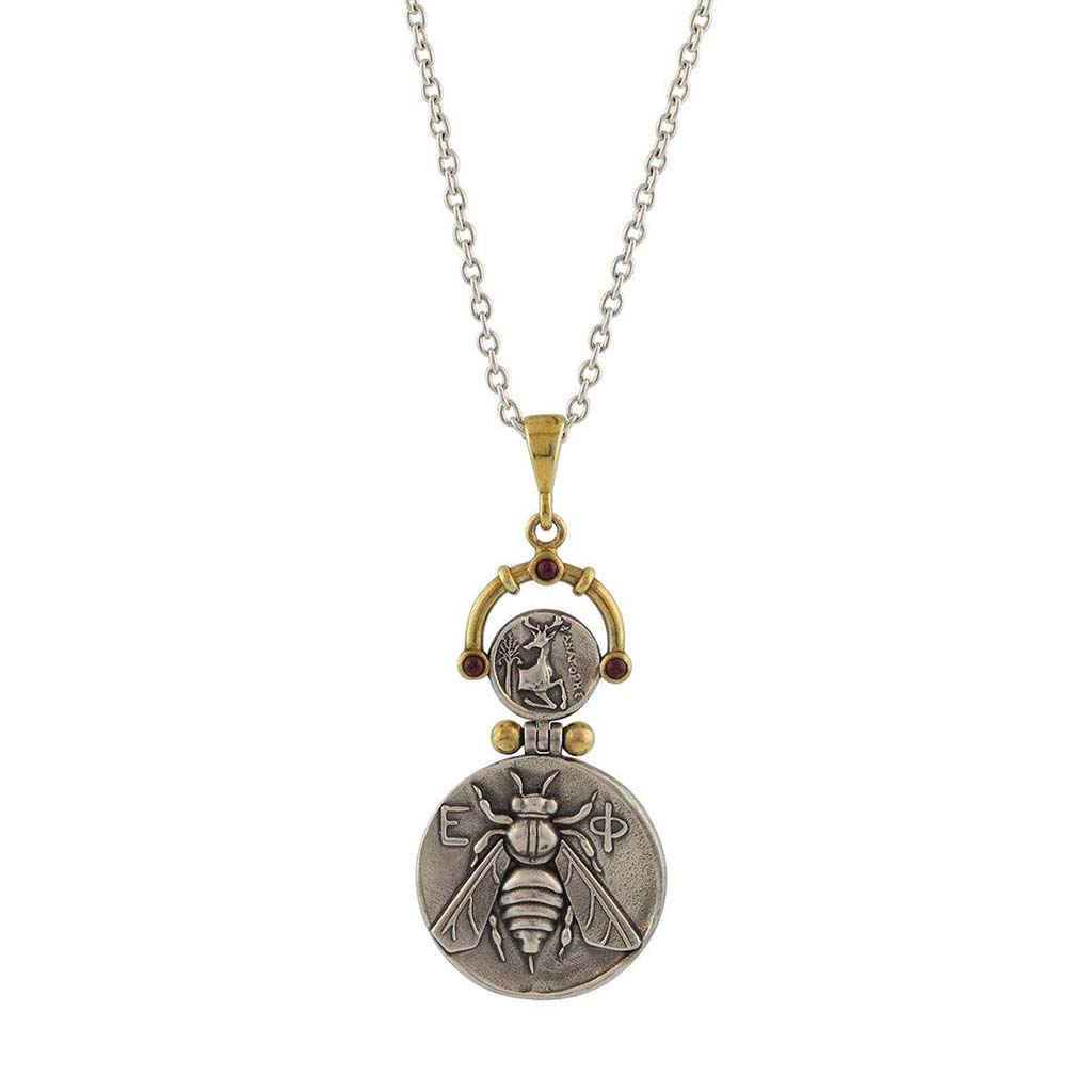 Bee & Stag Coin Pendant