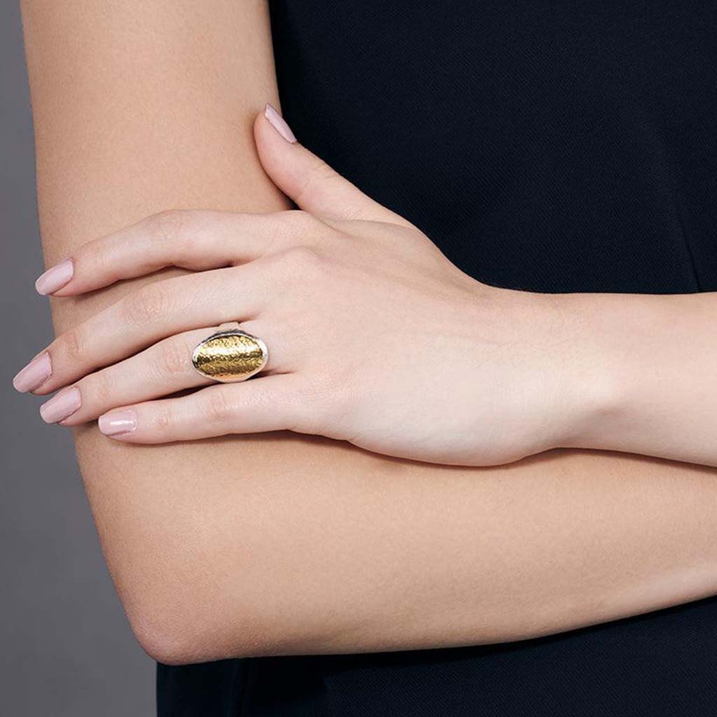 Mango Oval Cocktail Ring