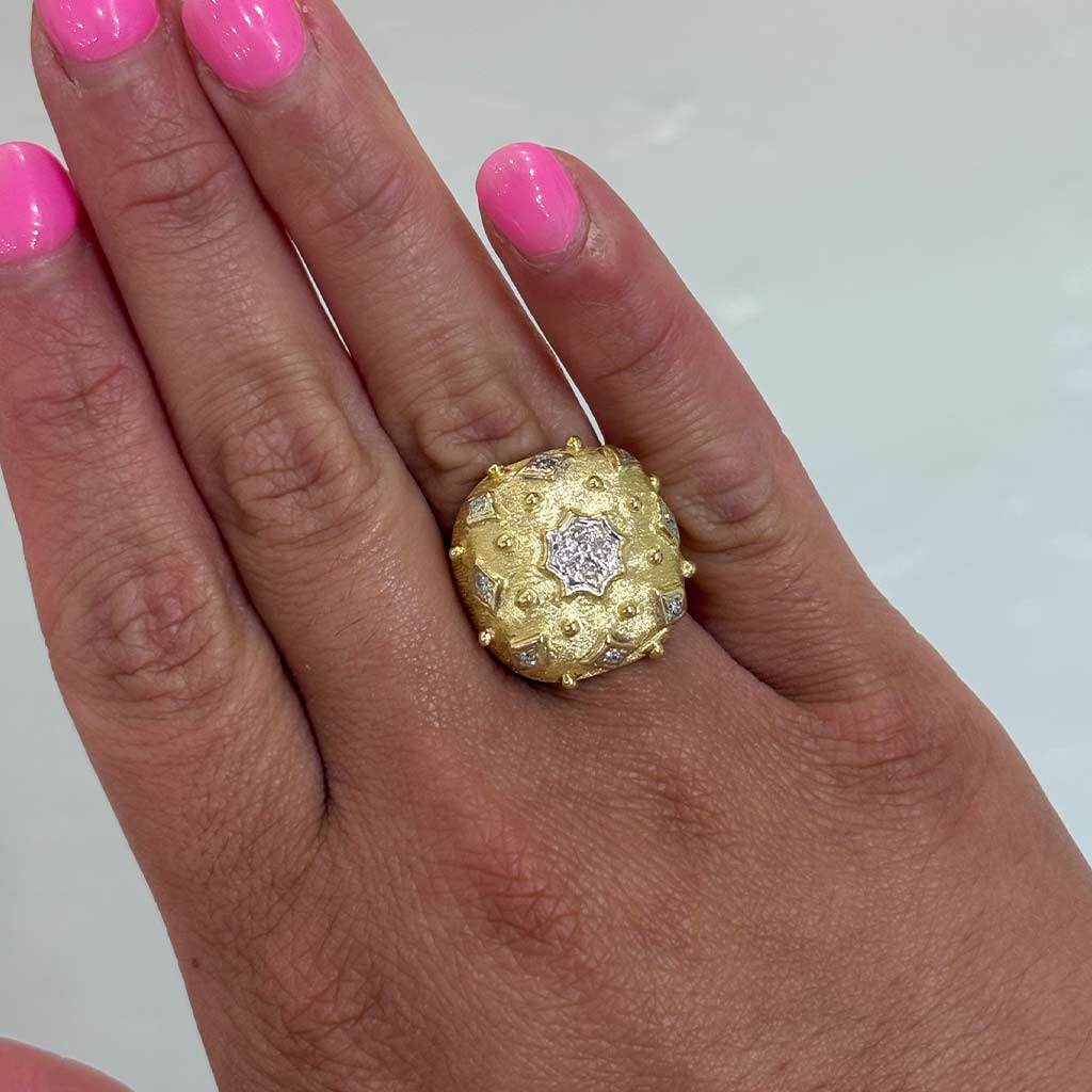 Florentine Gold Diamond Ring