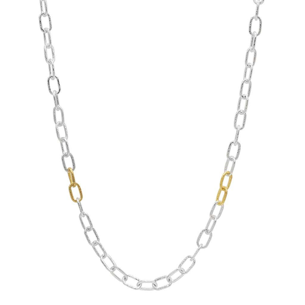 Gurhan two-toned sterling silver chain necklace at Victoria Jones Jewelry Amarillo