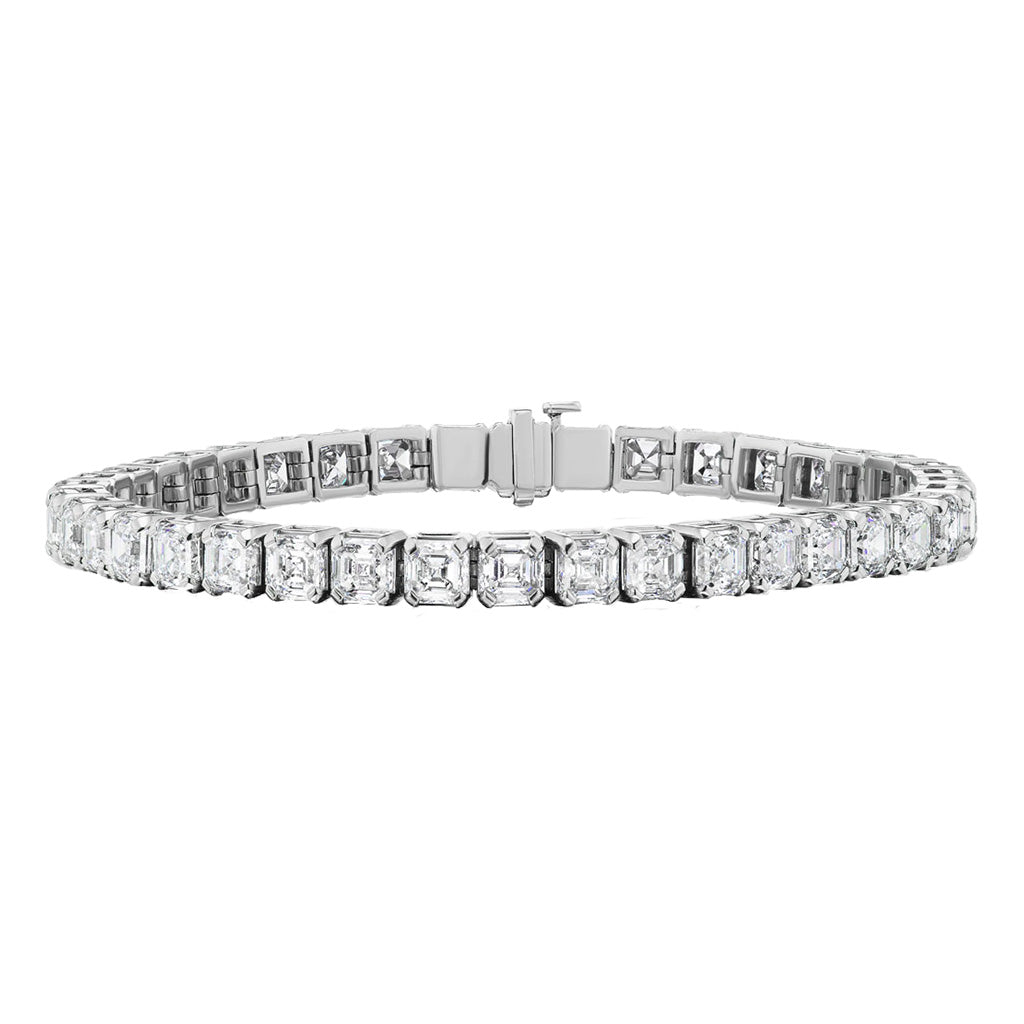 Asscher Tennis Bracelet