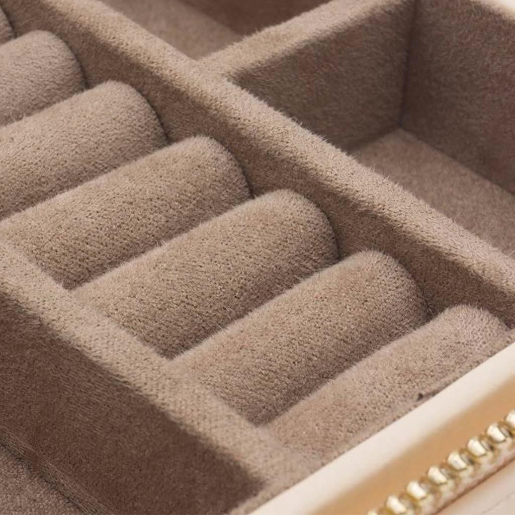 Wolf caroline travel jewelry case in cream