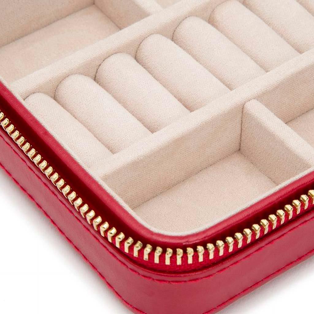 Wolf caroline travel jewelry case in red