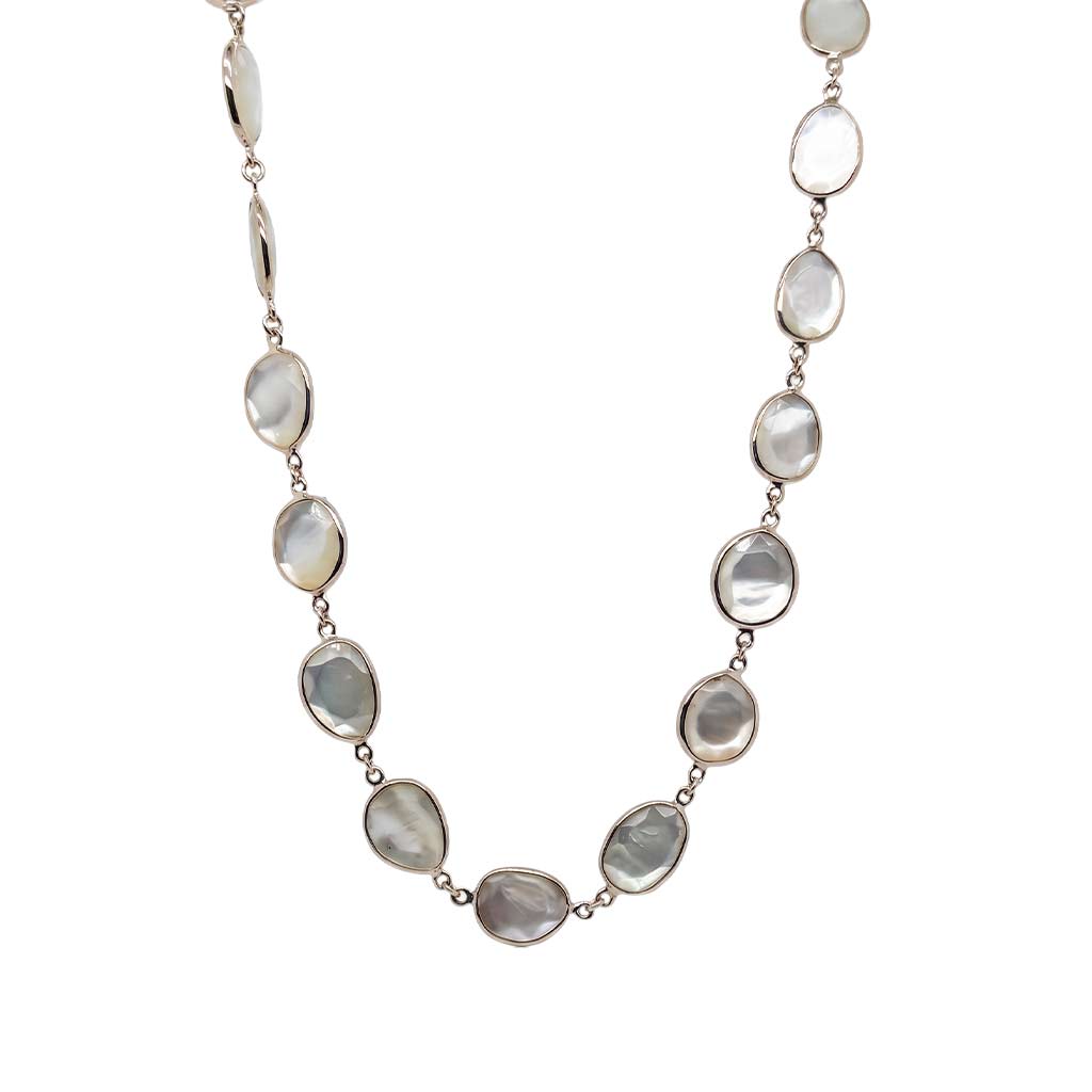 Mother of Pearl Slice Necklace