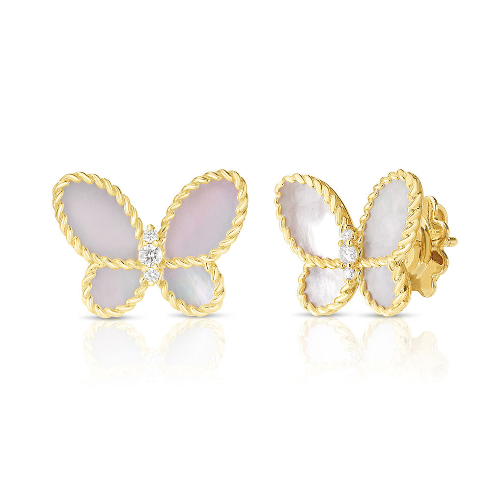 Mother of Pearl Butterfly Studs