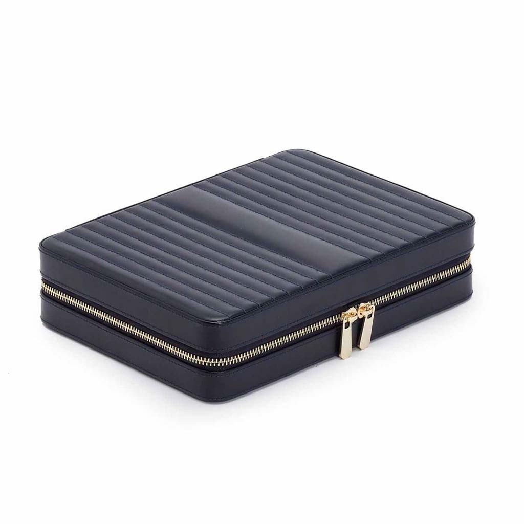 Navy Maria Large Zip Case