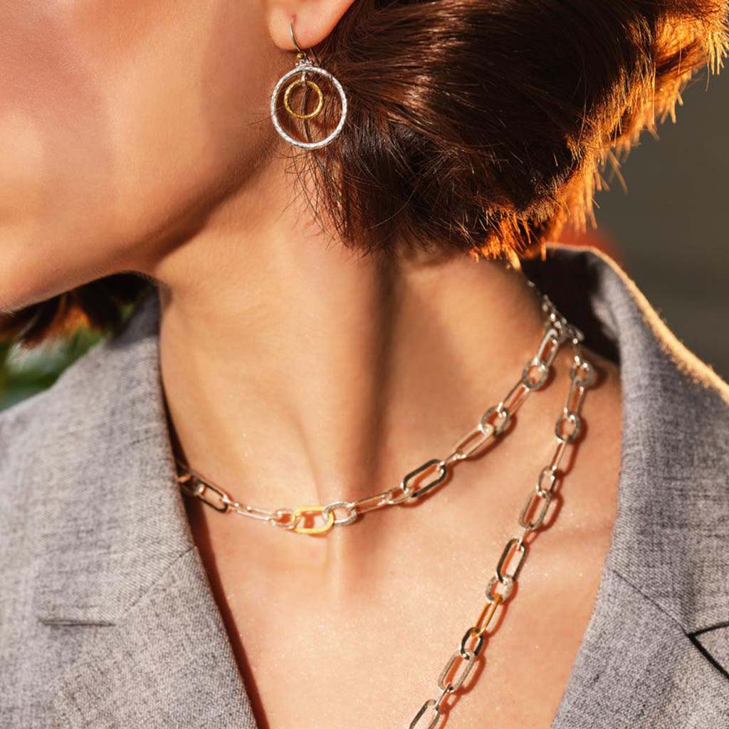 Hoopla Double Round Dangles