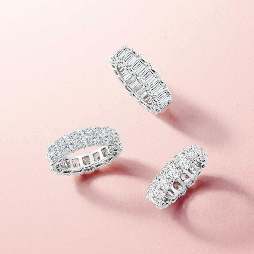 Diamond eternity bands
