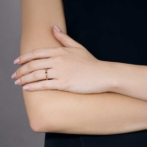 Rain Sapphire Stacker Ring