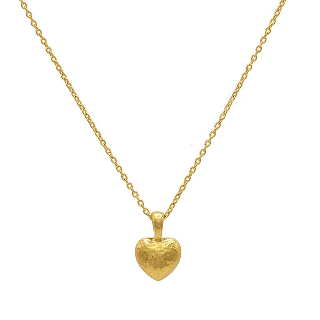 Gurhan Romance 24k gold heart necklace