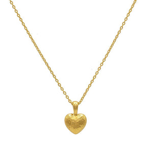 Romance Gold Heart Pendant