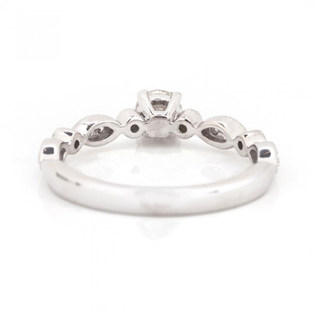 Diamond white gold ring