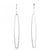 White Rectangle Dangle Earrings