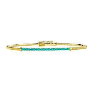 Gold Turquoise Bangle