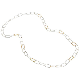 Geo Enlongated Link 36" Necklace