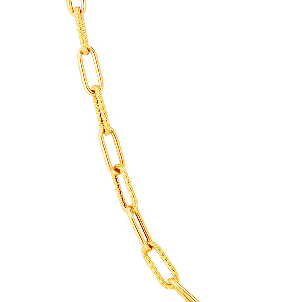 roberto coin fluted paperclip chain necklace