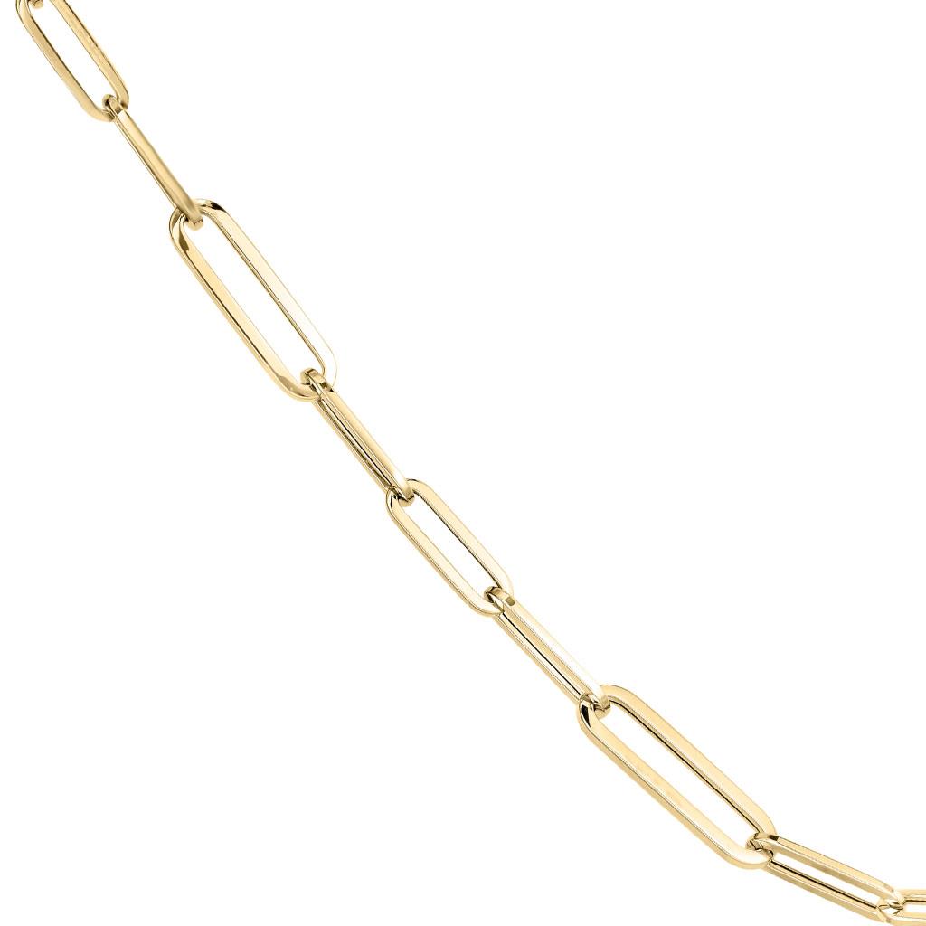 alternating size paperclip necklace