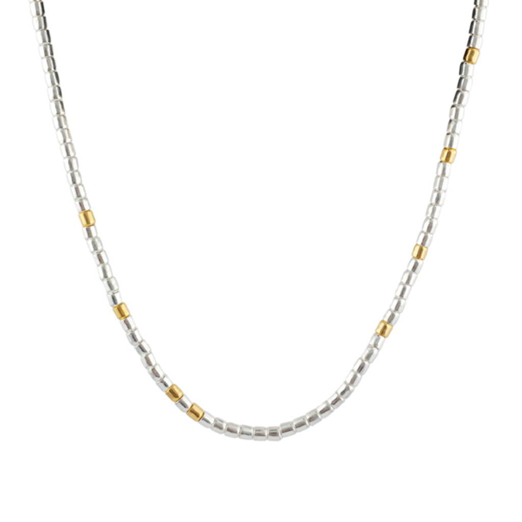 Gurhan vertigo two-toned necklace in sterling silver