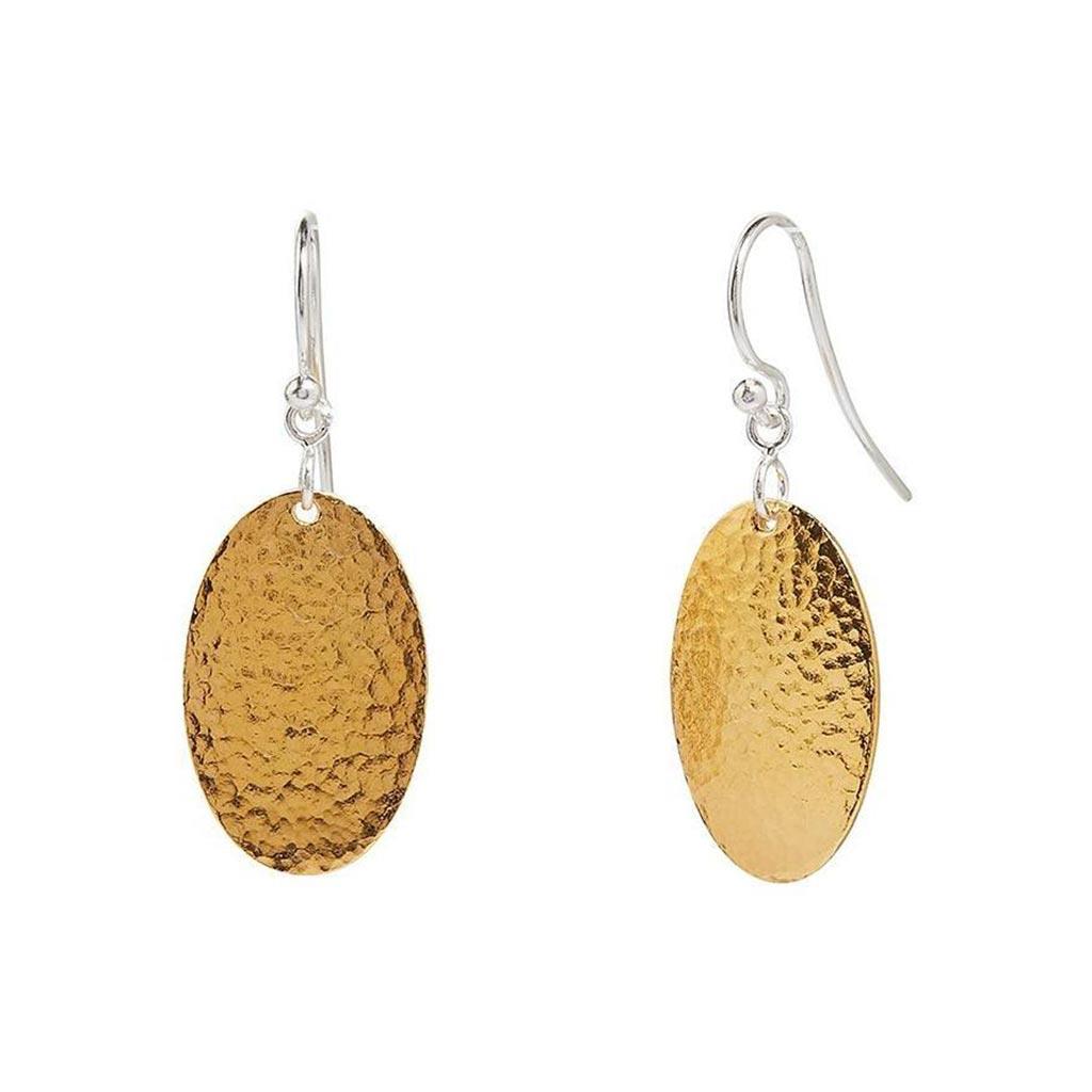 Gurhan Oval Mango earrings in sterling silver and 24k yellow gold overlay