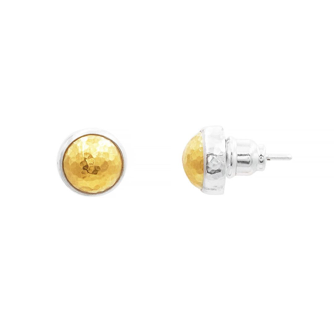 Gurhan round button two-toned stud earrings