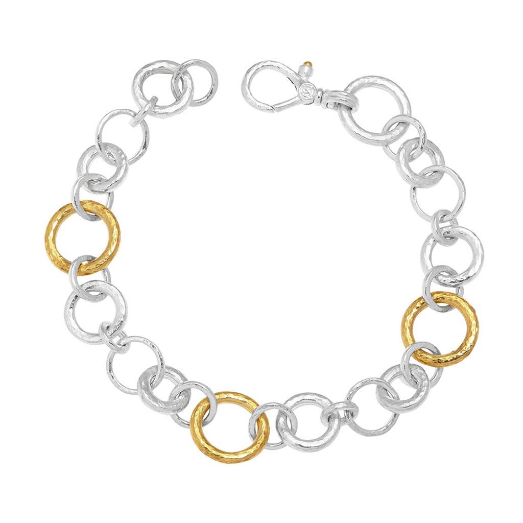 Gurhan hoopla sterling silver circle link bracelet