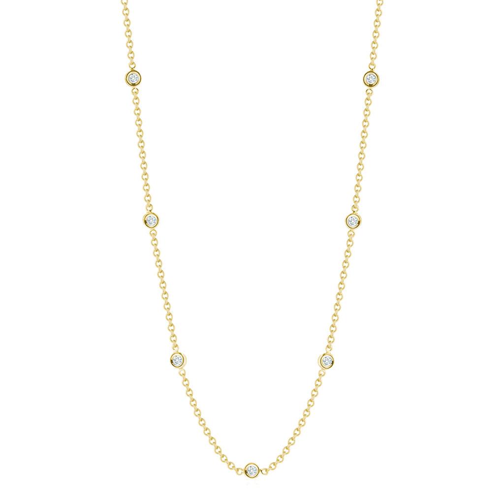 Roberto Coin Diamond by the inch Bezel set necklace