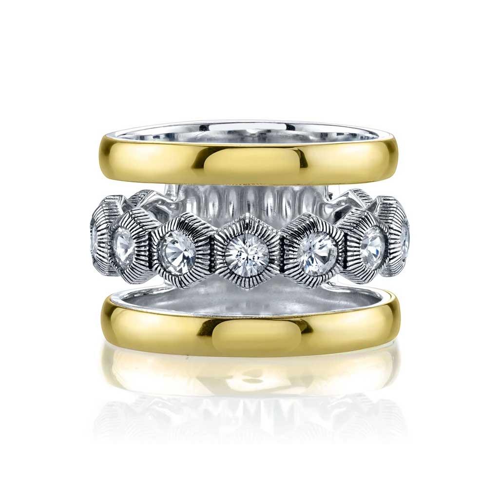 Sloane street white topaz and sterling silver ring