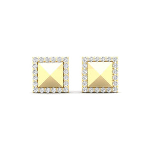Pyramid Diamond Stud