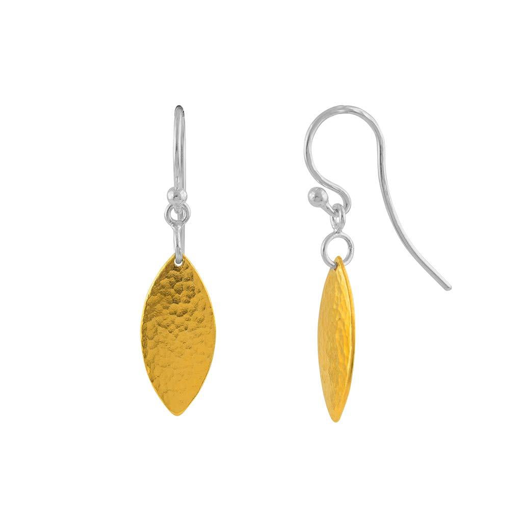 Gurhan willow drop earrings in two toned