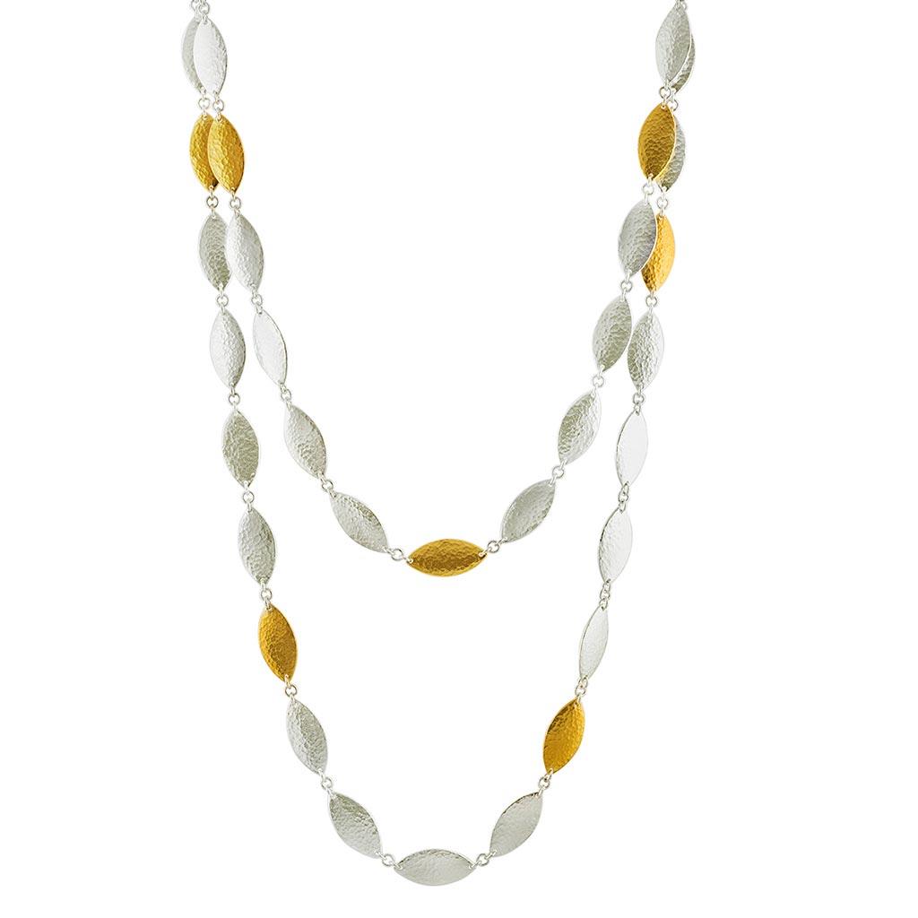 Gurhan willow necklace in sterling silver and 24k gold