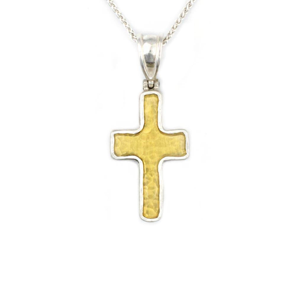 Gurhan sterling silver and gold cross