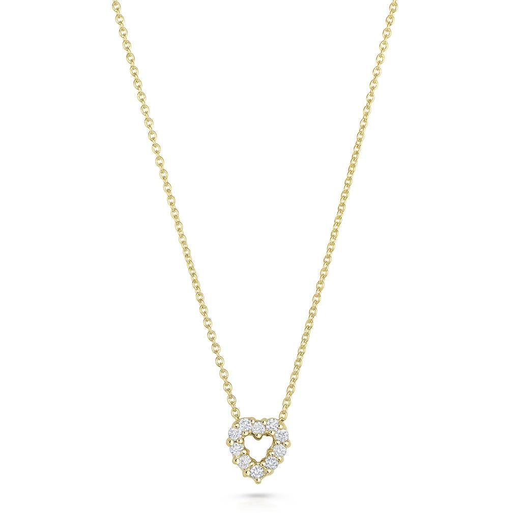 Gold Baby Diamond Heart Pendant