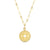 Cutout Flower Medallion Necklace