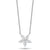 18K white gold marquise diamond flower pendant necklace