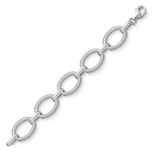 sterling silver oval link bracelet mazza