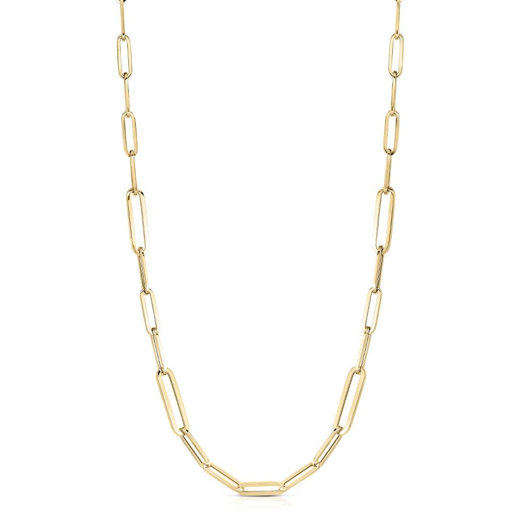alternating size paperclip necklace