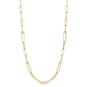 alternating size paperclip necklace