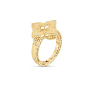 roberto coin flower diamond ring