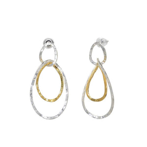 gurhan sterling silver 24k yellow gold dangle earrings